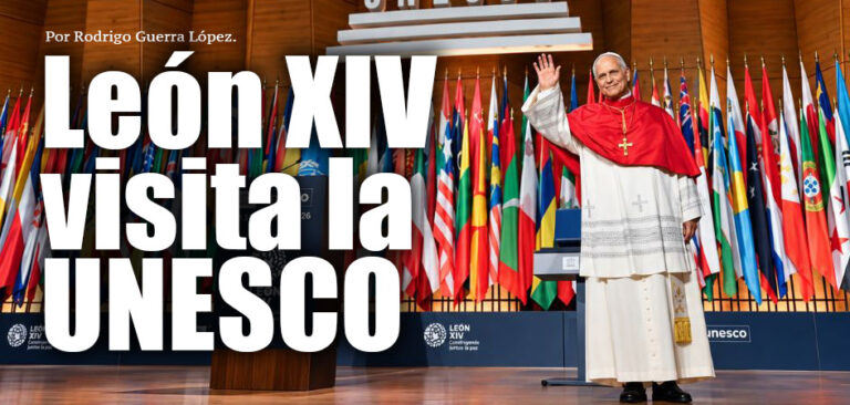 León XIV visita la UNESCO